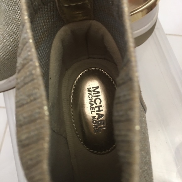 Michael Kors Gold Dress Boots - Picture 4 of 5